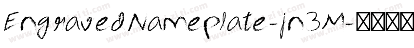 EngravedNameplate-jn3M字体转换