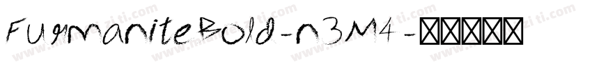 FurmaniteBold-n3M4字体转换