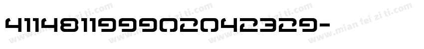 411481199902042329字体转换