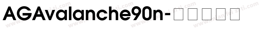 AGAvalanche90n字体转换