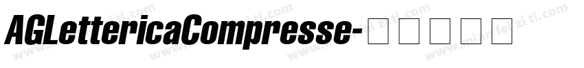 AGLettericaCompresse字体转换