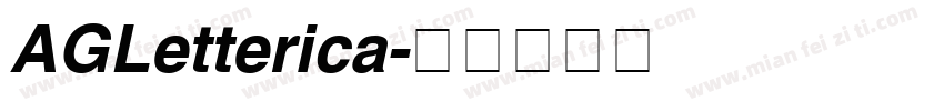 AGLetterica字体转换