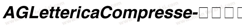 AGLettericaCompresse字体转换