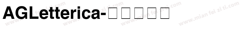 AGLetterica字体转换
