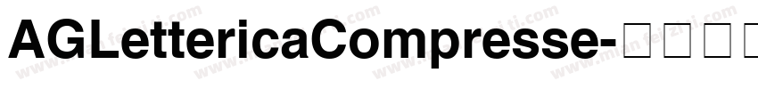 AGLettericaCompresse字体转换