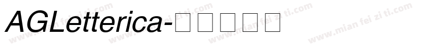 AGLetterica字体转换