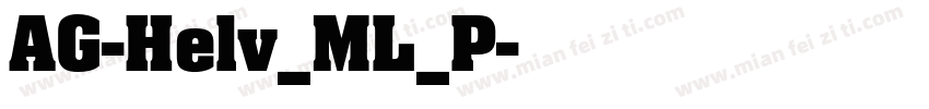 AG-Helv_ML_P字体转换