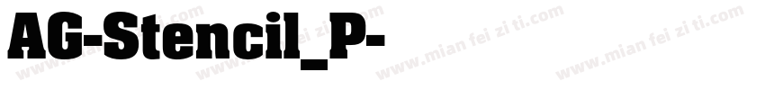 AG-Stencil_P字体转换