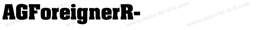 AGForeignerR字体转换