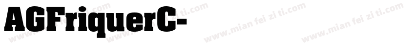 AGFriquerC字体转换