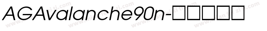AGAvalanche90n字体转换