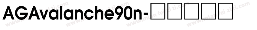 AGAvalanche90n字体转换