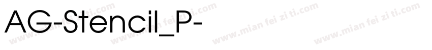 AG-Stencil_P字体转换
