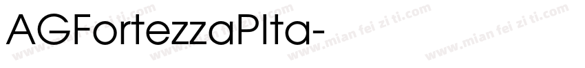 AGFortezzaPIta字体转换