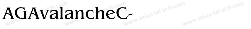 AGAvalancheC字体转换