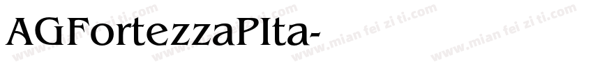 AGFortezzaPIta字体转换