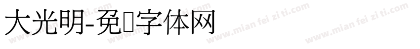大光明字体转换