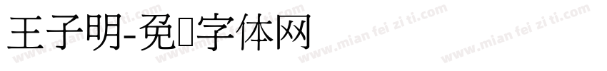 王子明字体转换