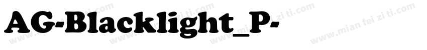 AG-Blacklight_P字体转换