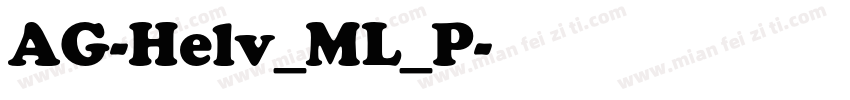 AG-Helv_ML_P字体转换