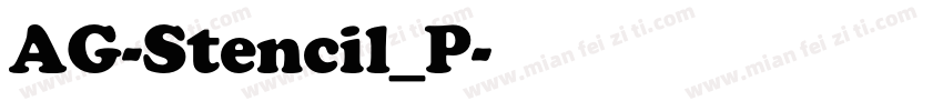 AG-Stencil_P字体转换