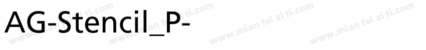 AG-Stencil_P字体转换
