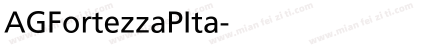 AGFortezzaPIta字体转换