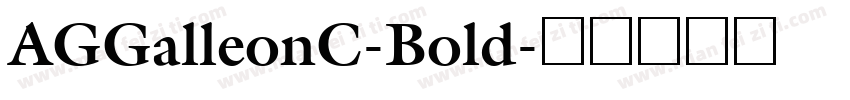 AGGalleonC-Bold字体转换