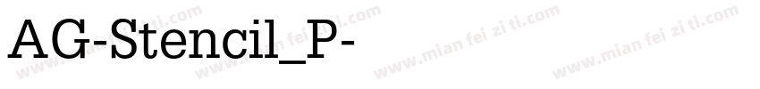 AG-Stencil_P字体转换