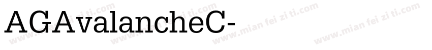 AGAvalancheC字体转换