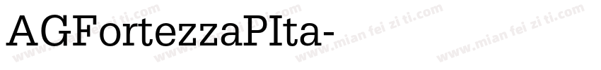 AGFortezzaPIta字体转换