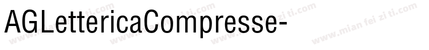 AGLettericaCompresse字体转换