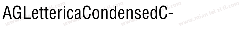 AGLettericaCondensedC字体转换