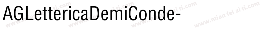 AGLettericaDemiConde字体转换