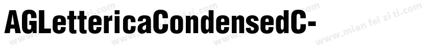 AGLettericaCondensedC字体转换