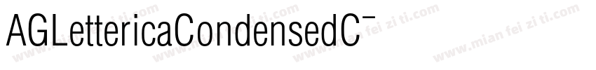 AGLettericaCondensedC字体转换