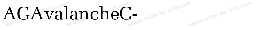 AGAvalancheC字体转换