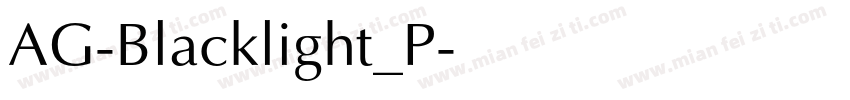 AG-Blacklight_P字体转换