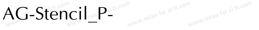 AG-Stencil_P字体转换