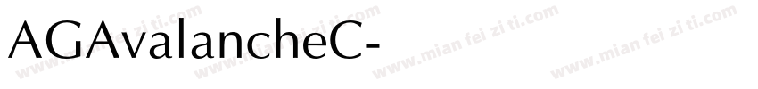 AGAvalancheC字体转换