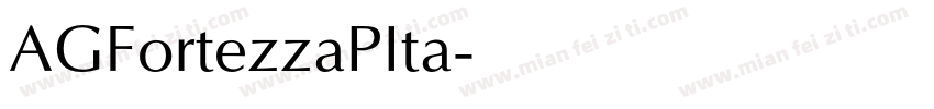AGFortezzaPIta字体转换