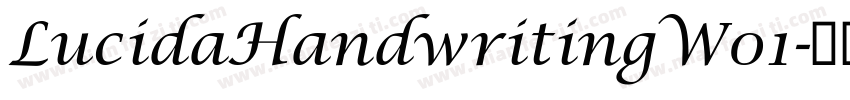 LucidaHandwritingW01字体转换