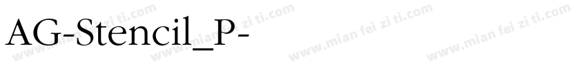 AG-Stencil_P字体转换