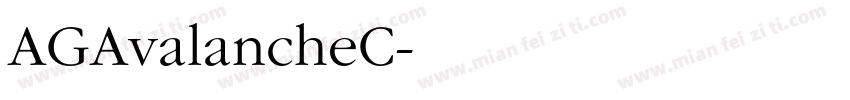 AGAvalancheC字体转换