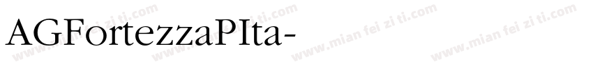 AGFortezzaPIta字体转换