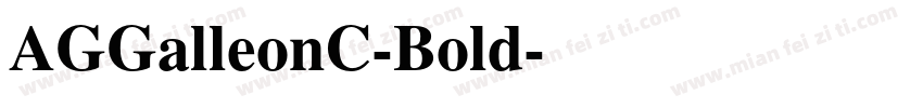 AGGalleonC-Bold字体转换
