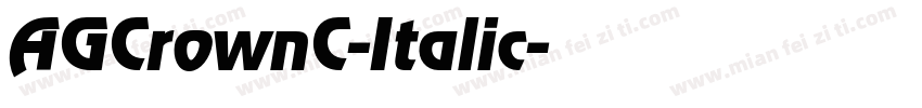 AGCrownC-Italic字体转换