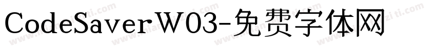 CodeSaverW03字体转换