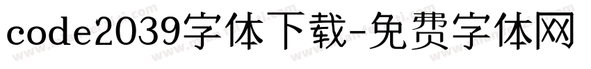 code2039字体下载字体转换