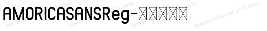 AMORICASANSReg字体转换